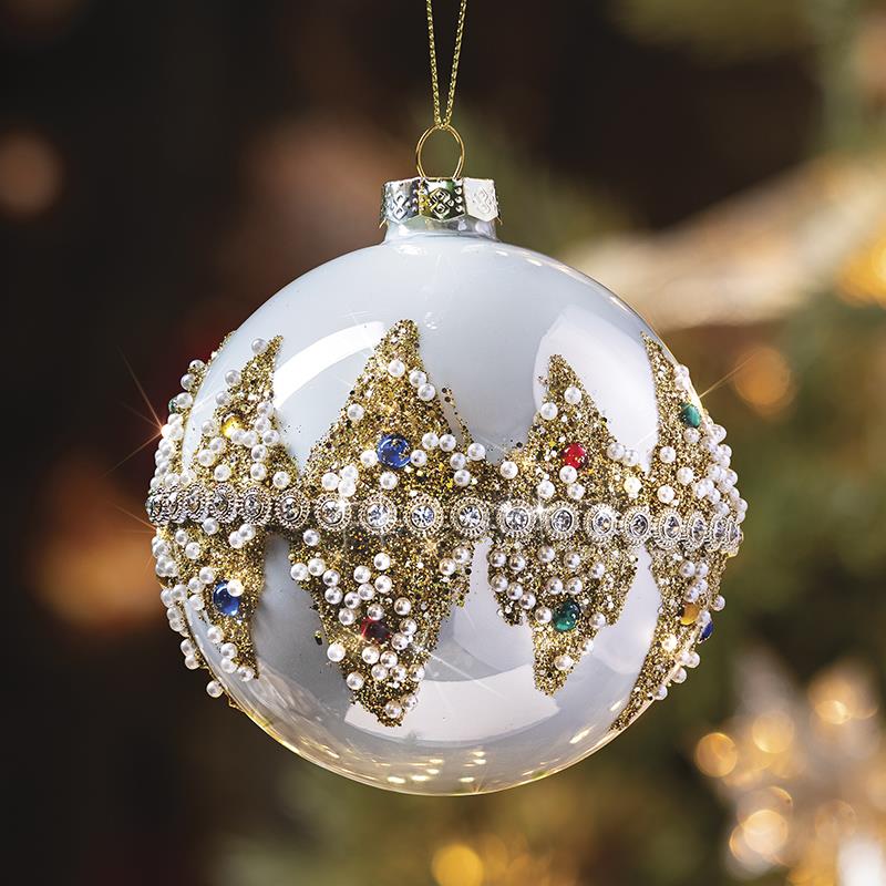Jeweled Yuletide Treasure Ornaments (Set of 3)